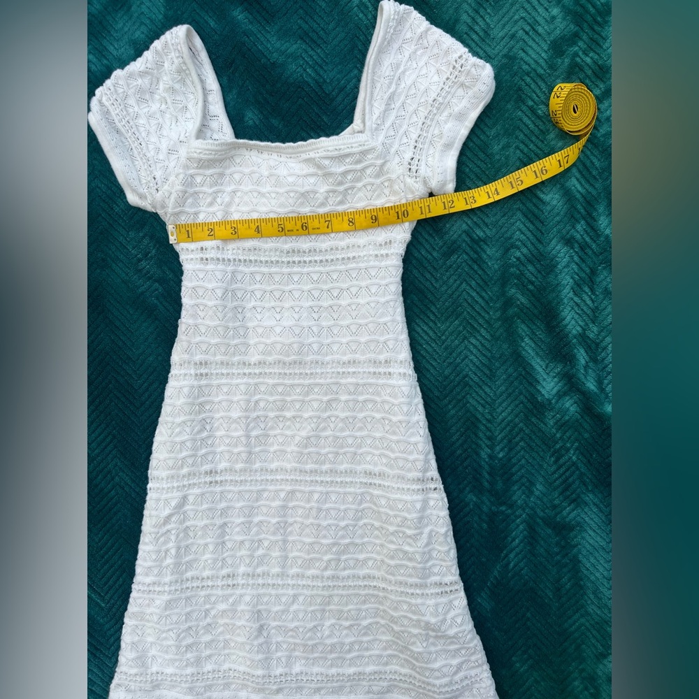 Hollister Whimsy Fairycore White Lace Mini Dress Satin Coastal Cowgirl XS NWT - Picture 11 of 12